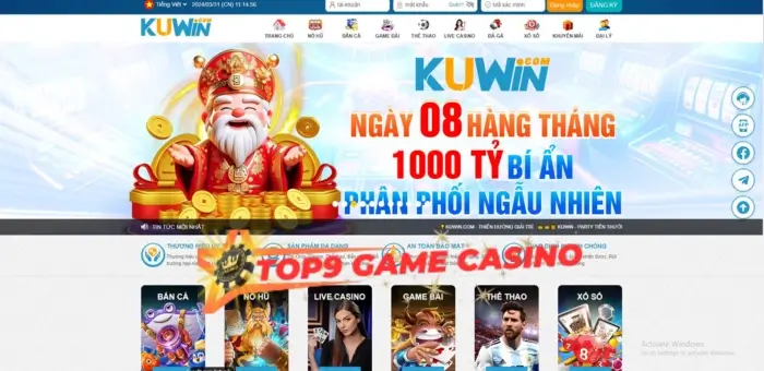 Giao diện nhà cái kuwin77.com