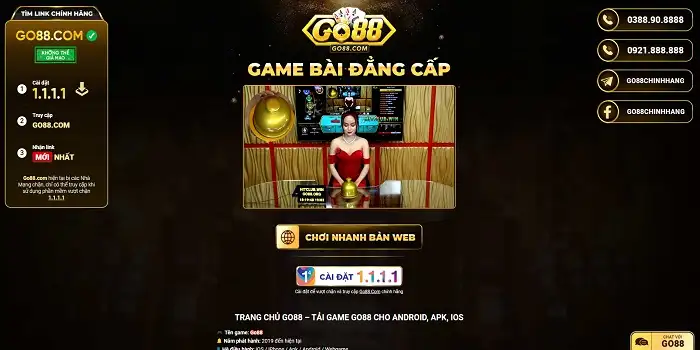 Trang chủ của Go88.Org game bài đẳng cấp