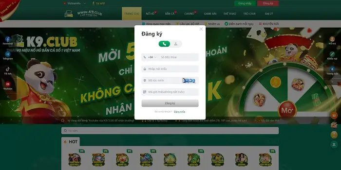 Đăng ký hội viên nhận Code