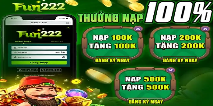 Thưởng nạp dành cho hội viên mới 