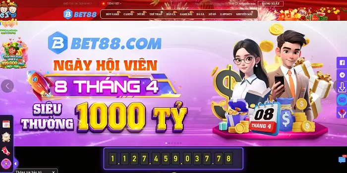 Đăng nhập ngày hội viên Bet88919 nhận 1000 tỷ trong tay