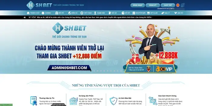 Trang chủ đẹp mặt của nhà cái SHBet93