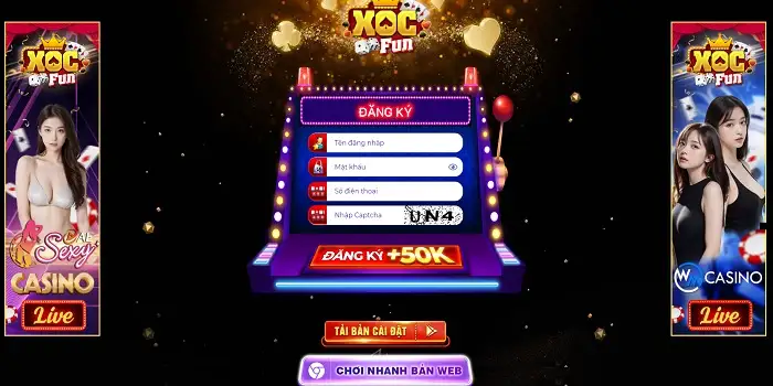 Tải game Xoc Fun nhận tiền thưởng miễn phí